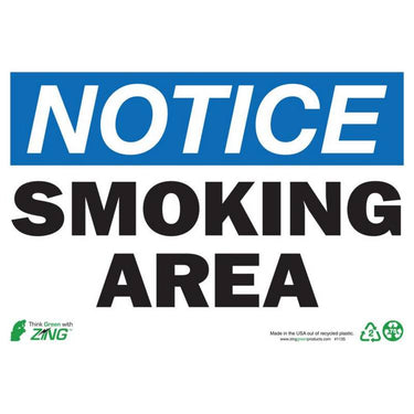ZING Eco Safety Sign, Notice, 7X10- Model 1135